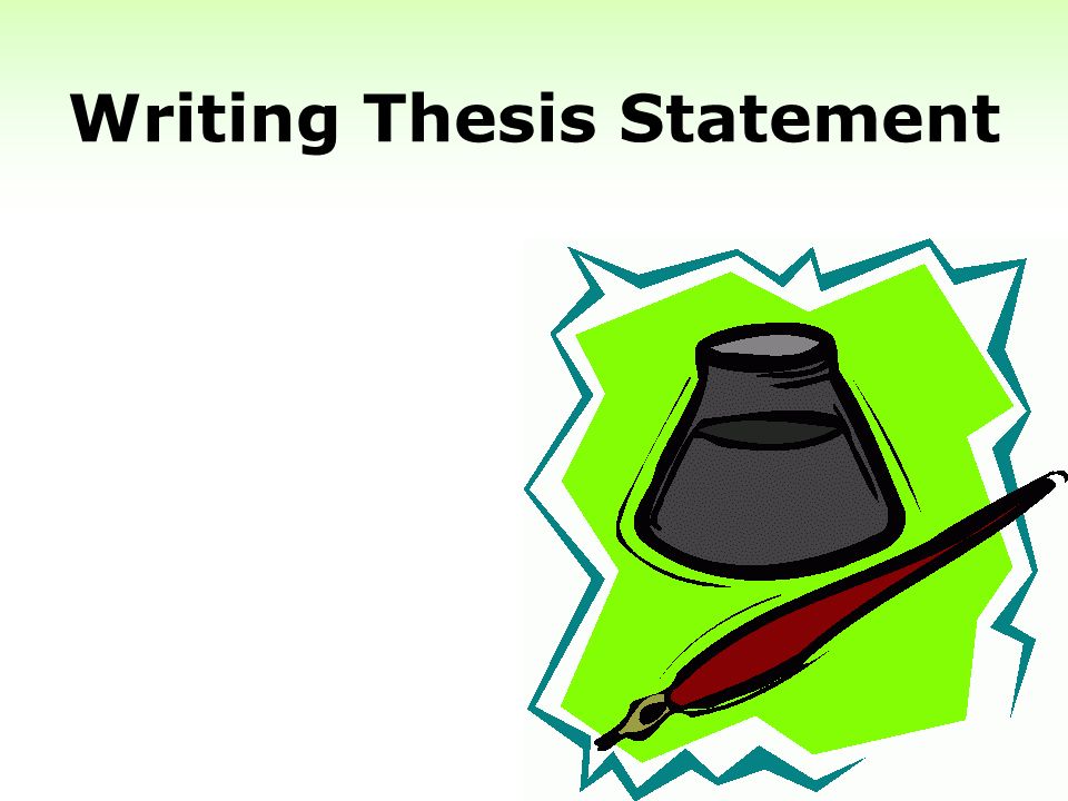 Write A Thesis For Me