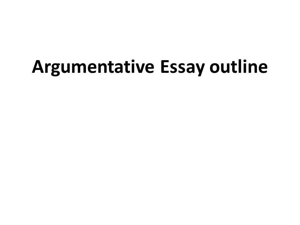 Introduction of argumentative essay