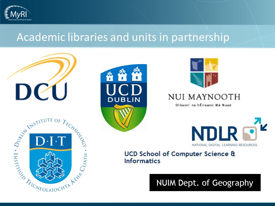 Academic libraries and units in partnership
