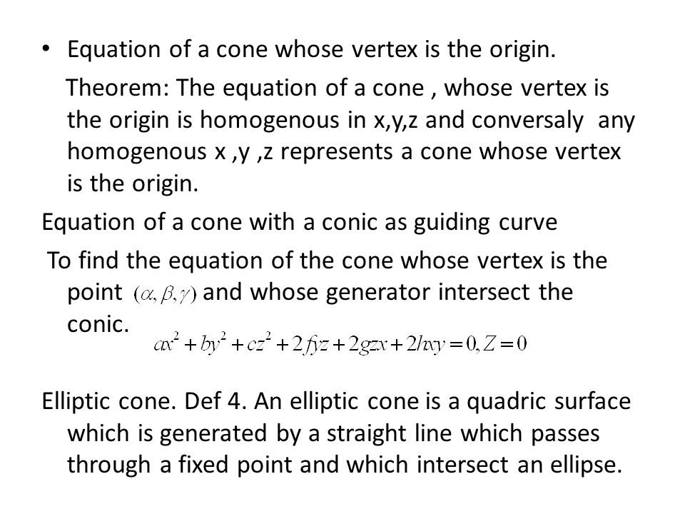 Elliptic Cone Equation Jennarocca Equation For Cone Jennarocca