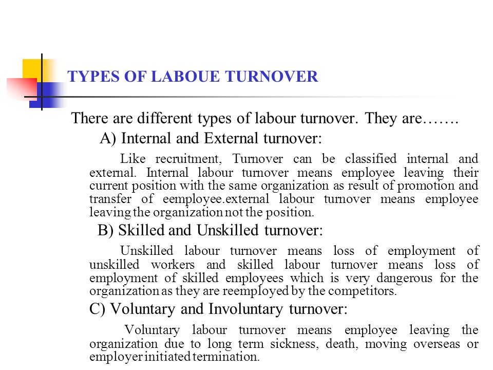 volutary and involuntary turnover desribing their Measuring the demand for labor in the united states: the job openings and labor turnover survey both voluntary and involuntary. volutary and involuntary turnover desribing their Measuring the demand for labor in the united states: the job openings and labor turnover survey both voluntary and involuntary.