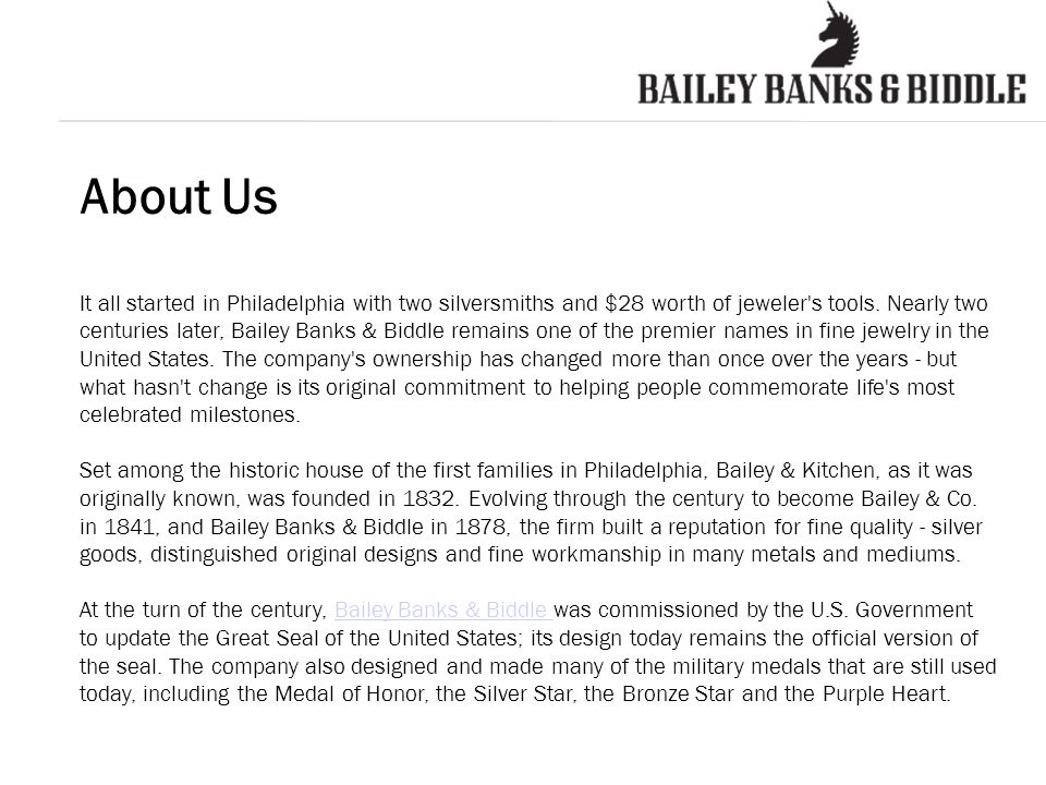 About Us It all started in Philadelphia with two silversmiths and $28 worth of jeweler s tools.