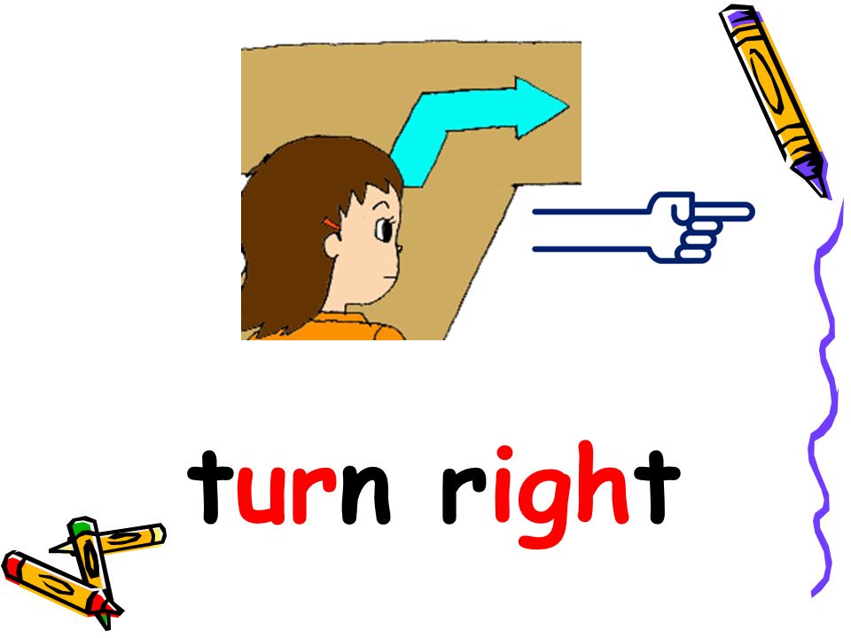 left, left, right, right turn left, turn right turn around