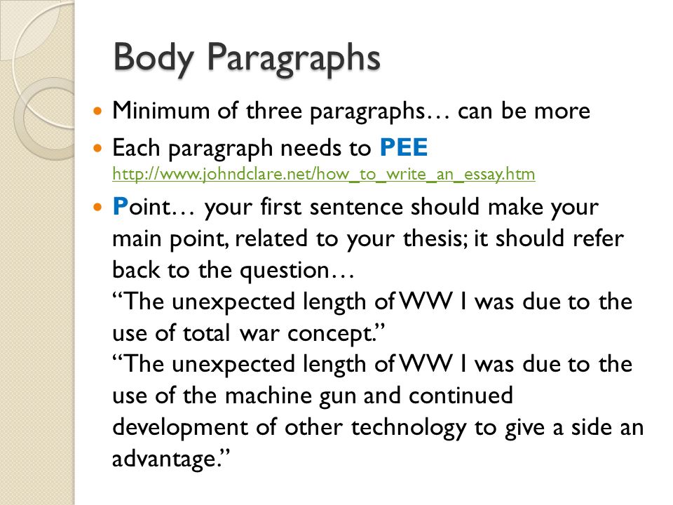writing an essay body paragraph 5 must-dos for outstanding essay writing essay writing is so important sum up what the essay was about 2 each body paragraph must have a proper structure. writing an essay body paragraph 5 must-dos for outstanding essay writing essay writing is so important sum up what the essay was about 2 each body paragraph must have a proper structure.