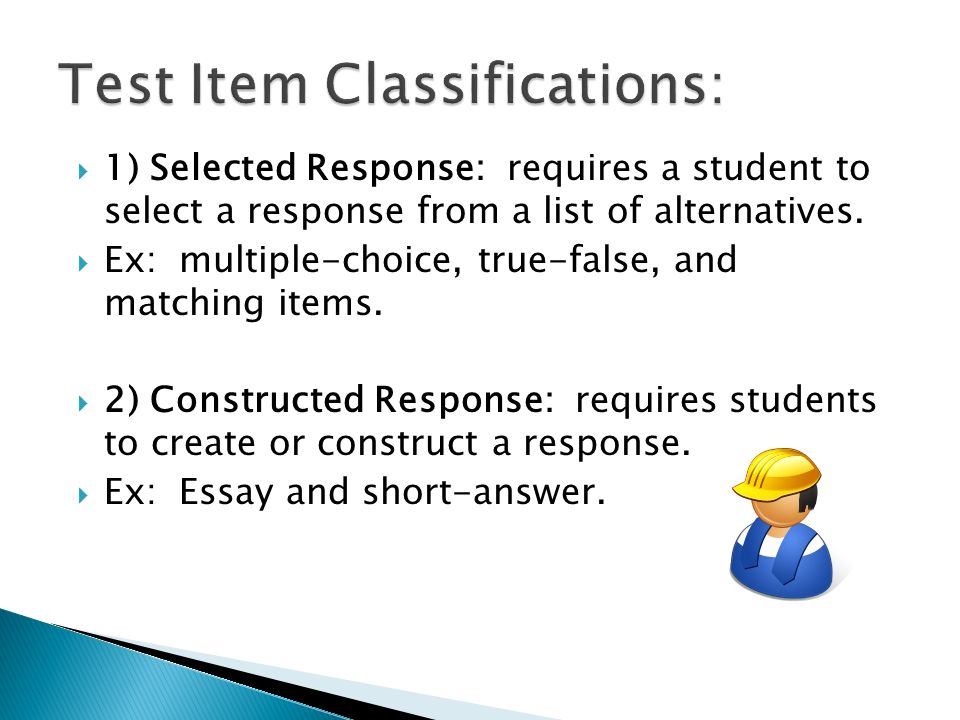 Constructing restricted-response essay questions