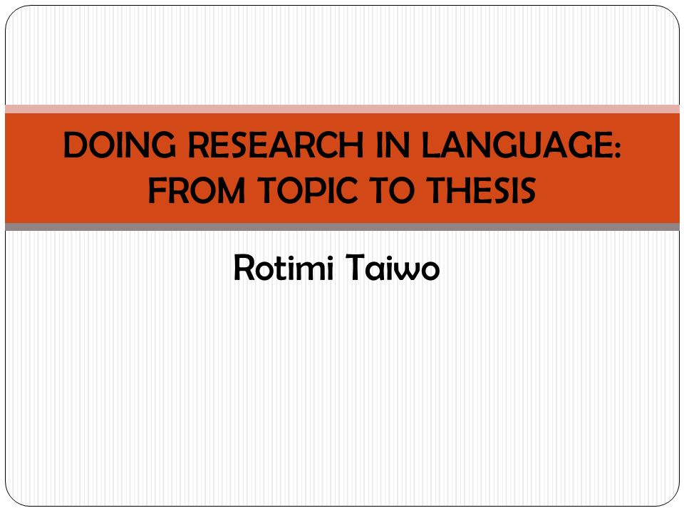 Dictionary Dissertation