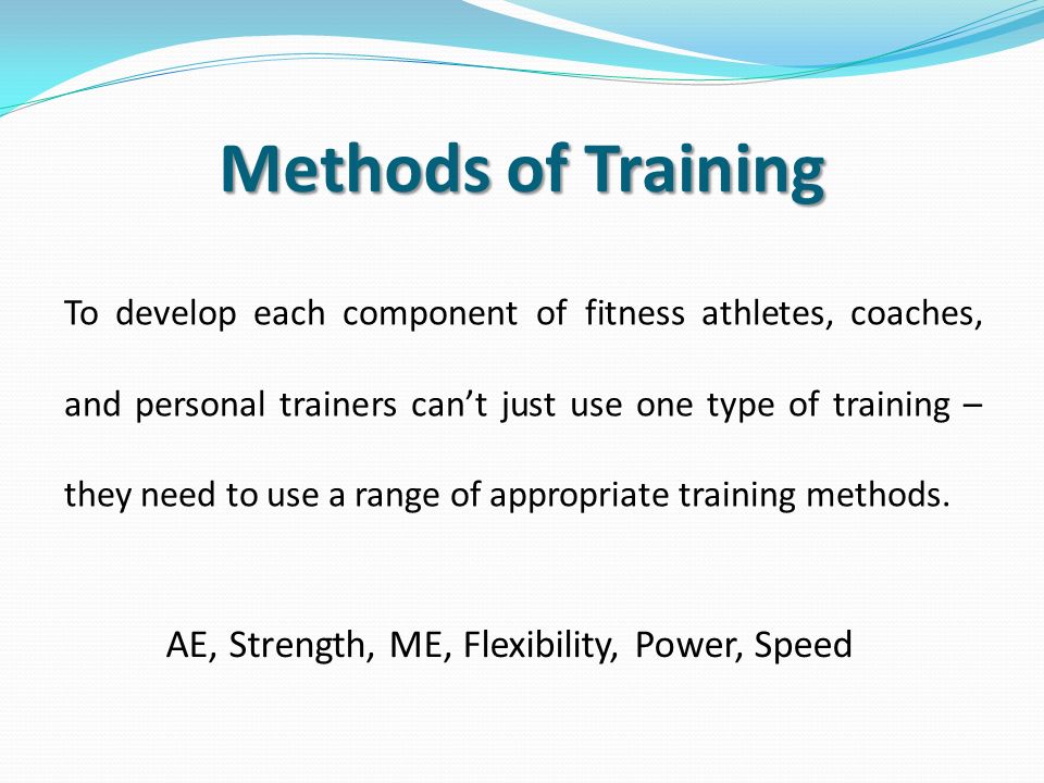 personal training objectives