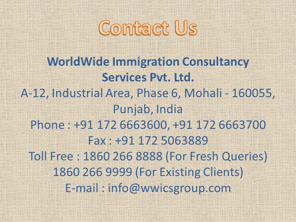 WorldWide Immigration Consultancy Services Pvt. Ltd.