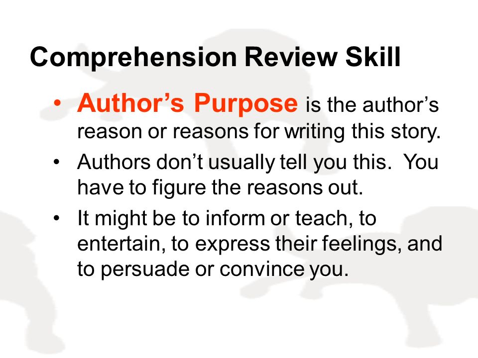 author purpose book report author purpose book report
