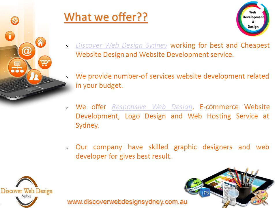 What we offer .