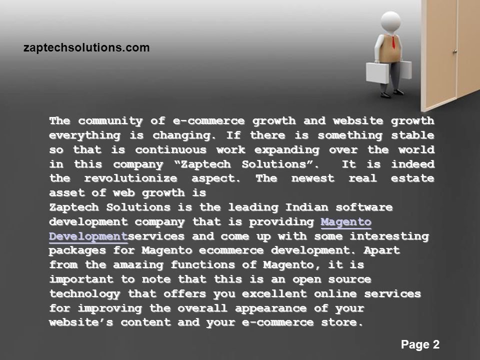 Powerpoint Templates Page 2 The community of e-commerce growth and website growth everything is changing.