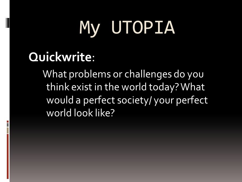 Utopia Essays
