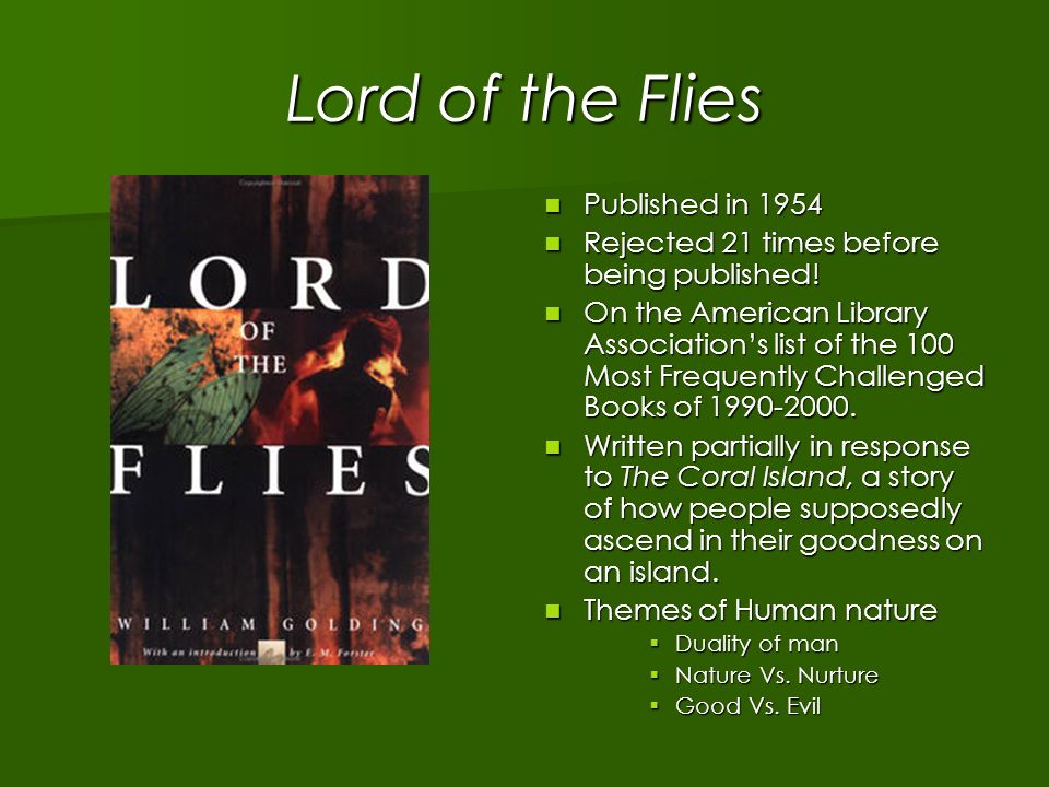 an interpretation of the novel lord of the flies by william golding an interpretation of the novel lord of the flies by william golding