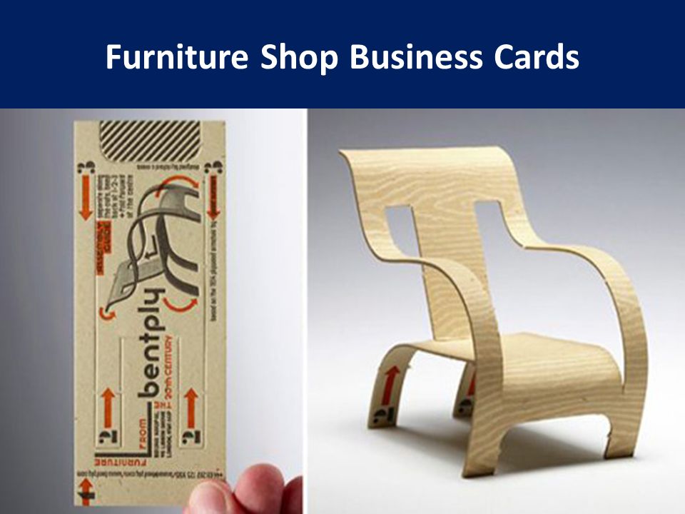 Furniture Shop Business Cards