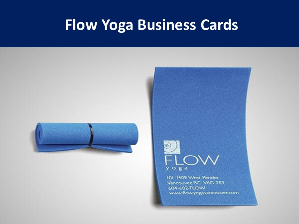 Flow Yoga Business Cards