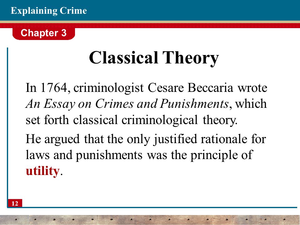 Beccaria an essay on crimes and punishments