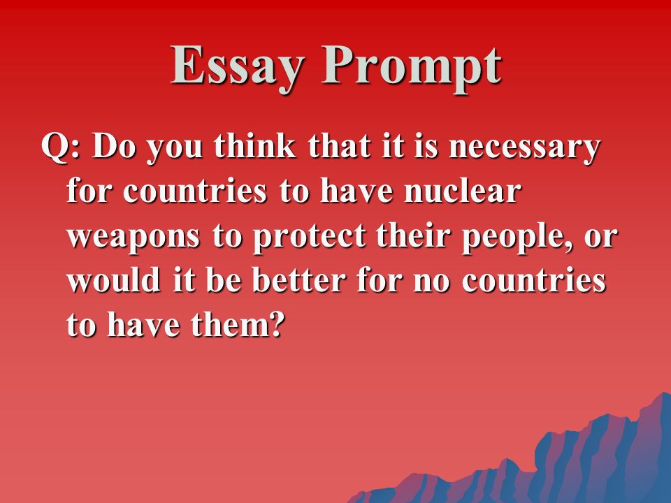 nuclear war essay