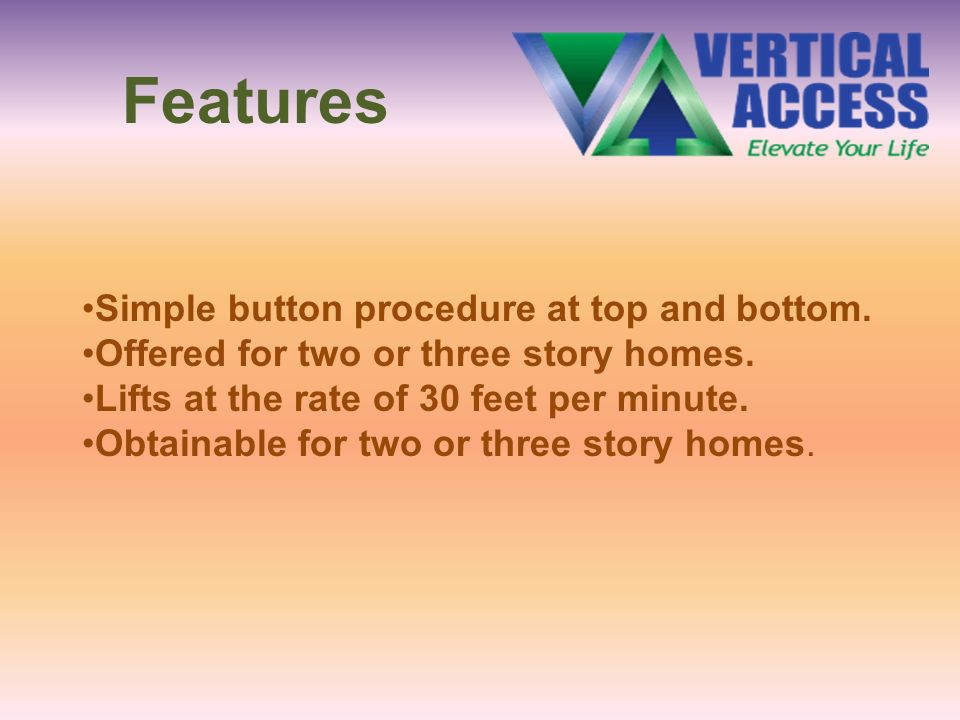 Features Simple button procedure at top and bottom.