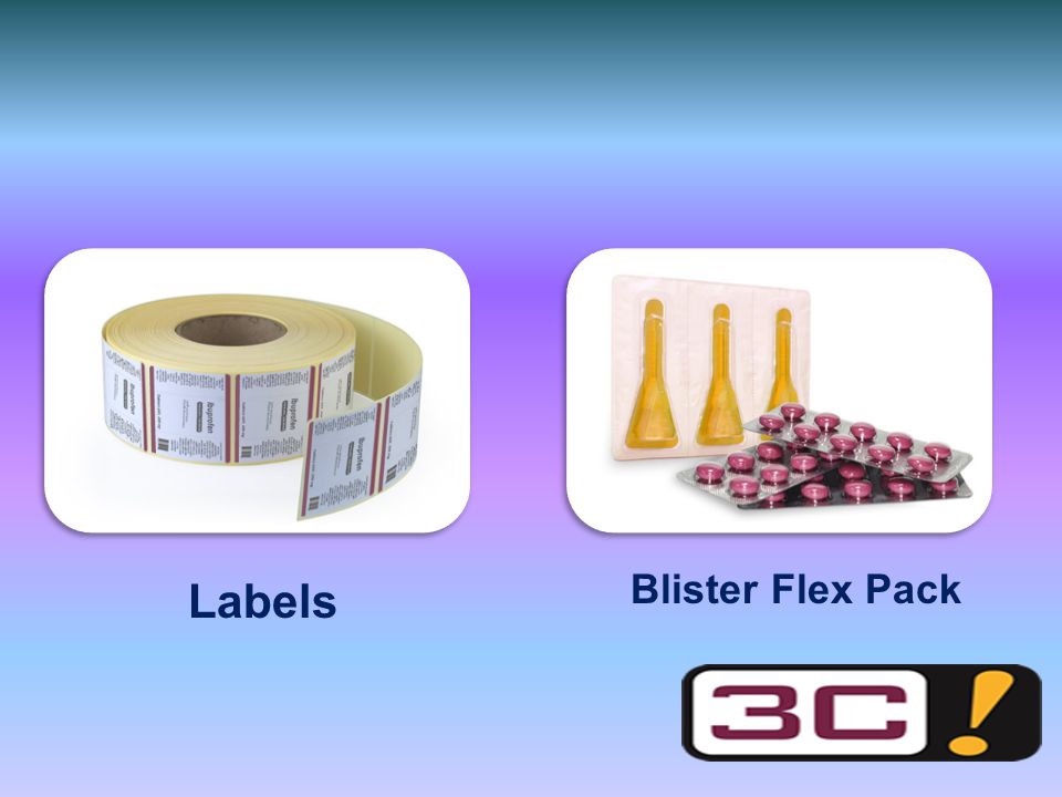 Labels Blister Flex Pack