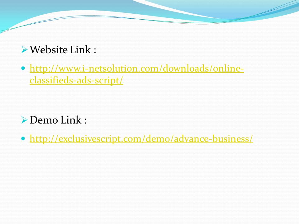  Website Link :   classifieds-ads-script/   classifieds-ads-script/  Demo Link :