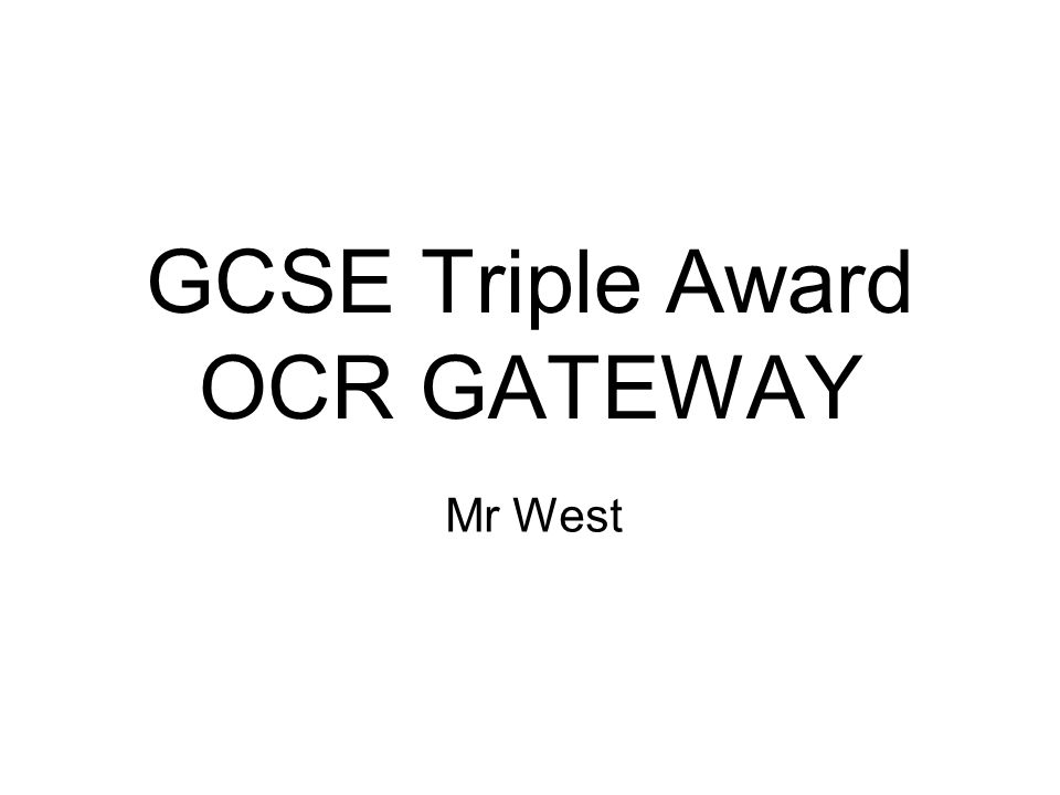 Ocr gateway gcse physics coursework