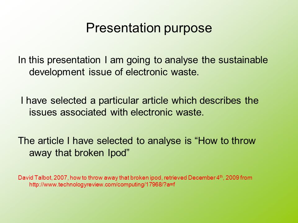 Essay Presentation