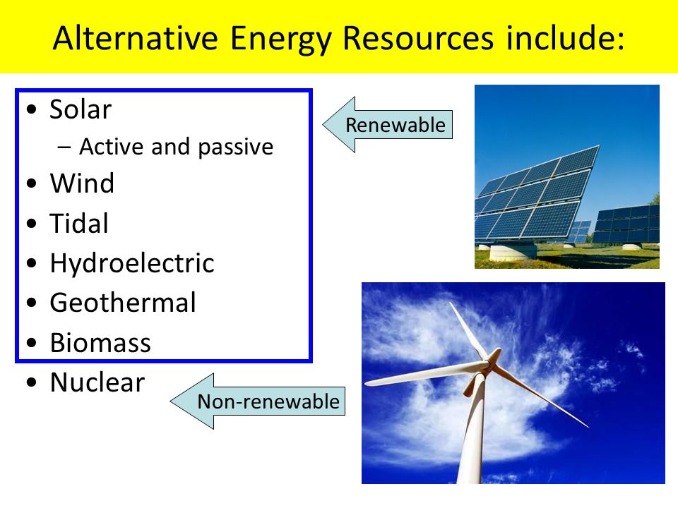 alternative energy resources alternative energy resources