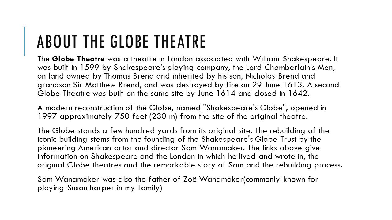 worksheet Globe Theater Worksheet shakespeares globe theatre by dominick stone about the was a in london associated with william shakespeare