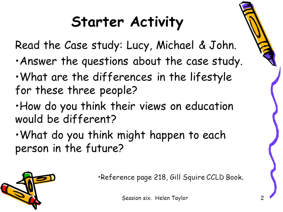 What is a good sample case study on child development?