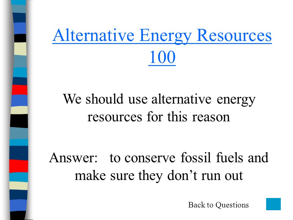 alternative fuel sources will save the alternative fuel sources will save the