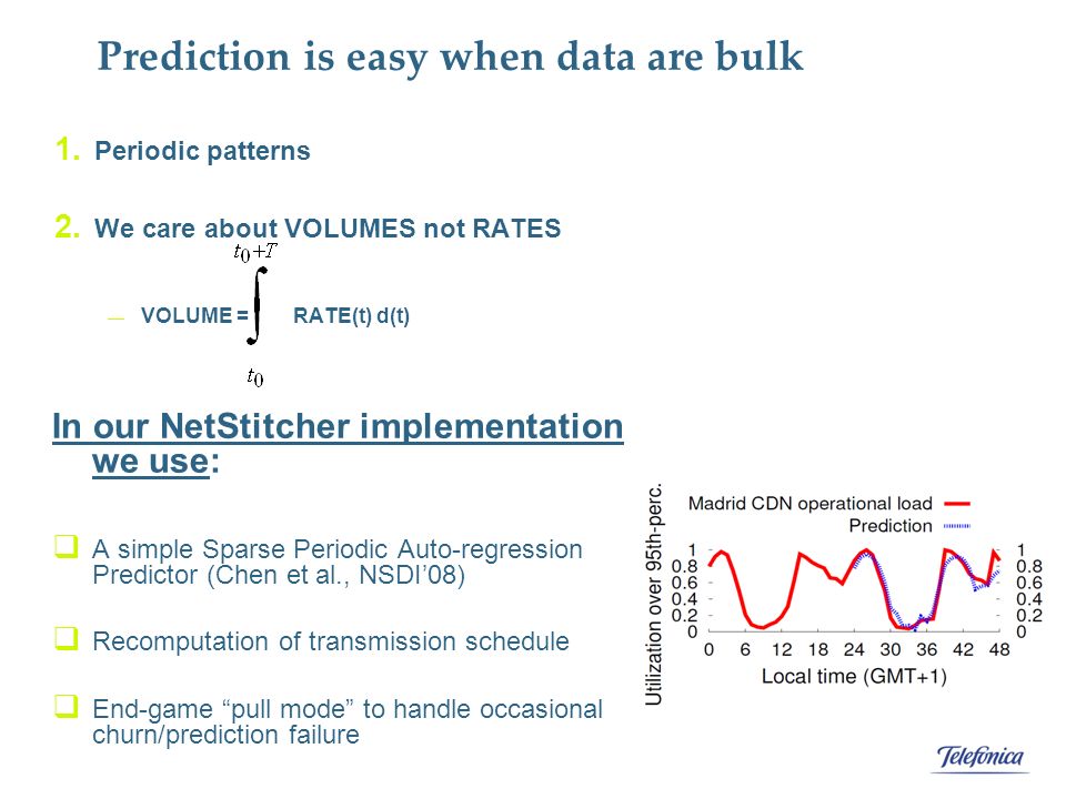 Prediction is easy when data are bulk 1. Periodic patterns 2.