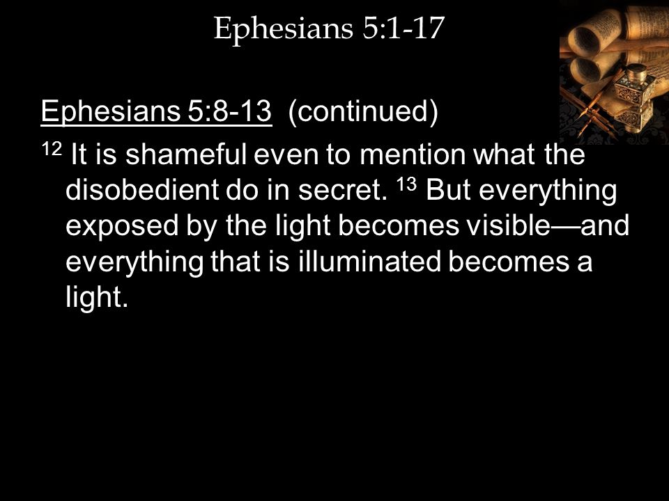 Image result for images of ephesians 5; 10-12