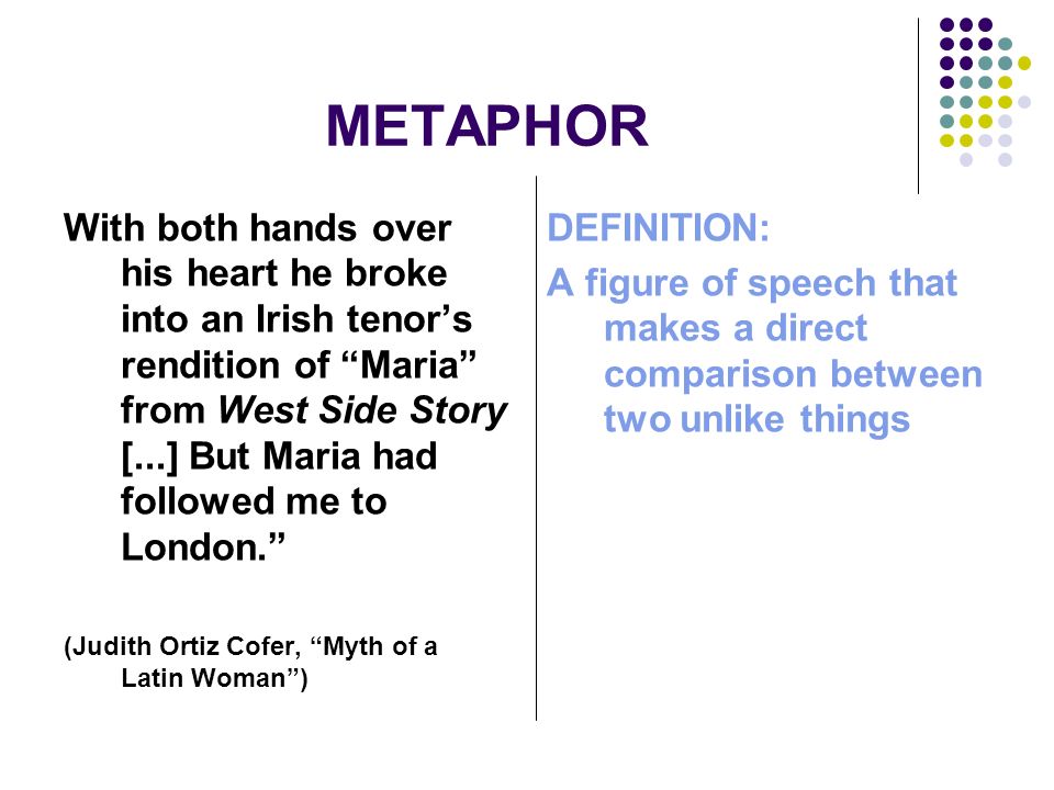 direct metaphor definition