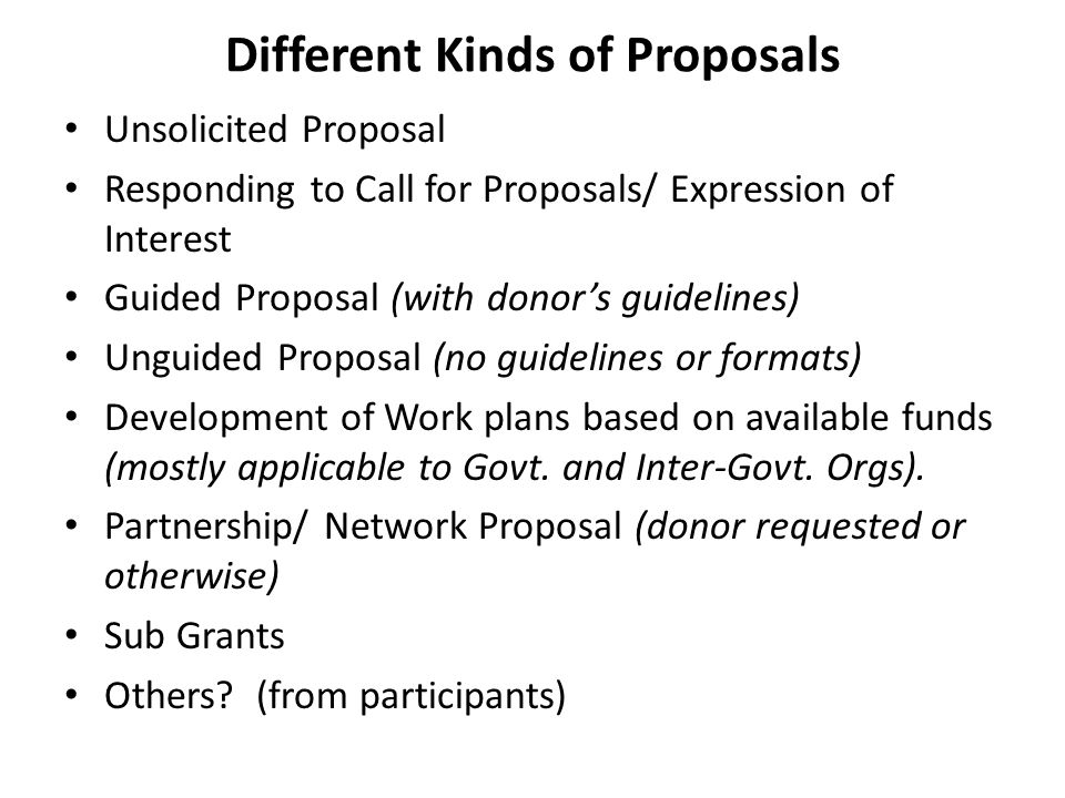 project proposal format