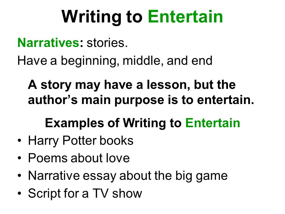 Narrative Essay Writing Examples