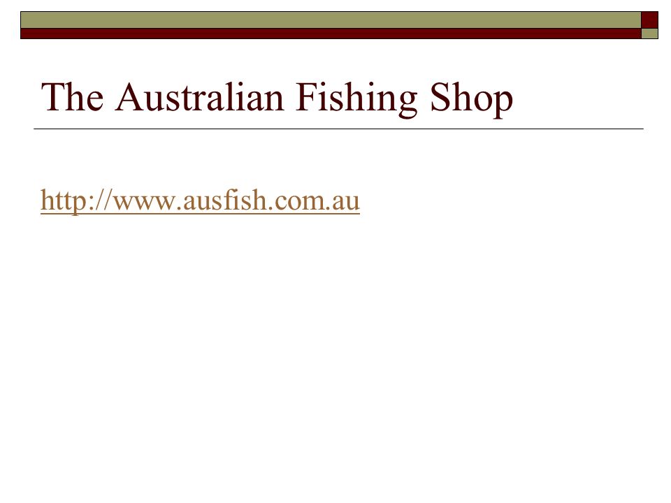 The Australian Fishing Shop