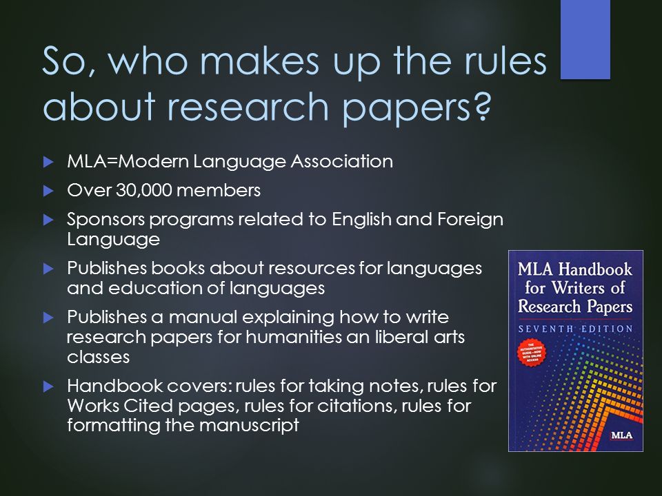 mla manual