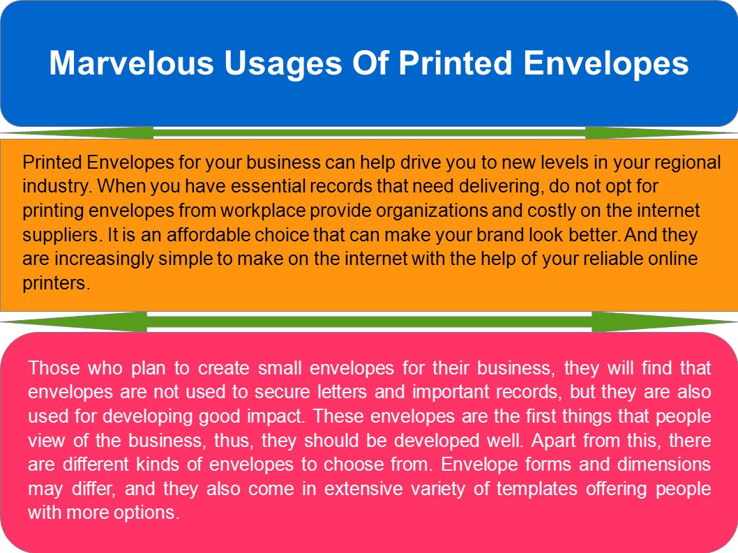 Marvelous Usages Of Printed Envelopes Printed Envelopes for your business can help drive you to new levels in your regional industry.