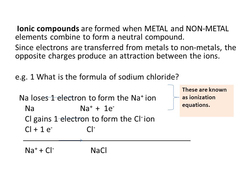 4 1 representing ionic compounds agenda hand in diagnostic test what type of elements form ionic bonds with metals