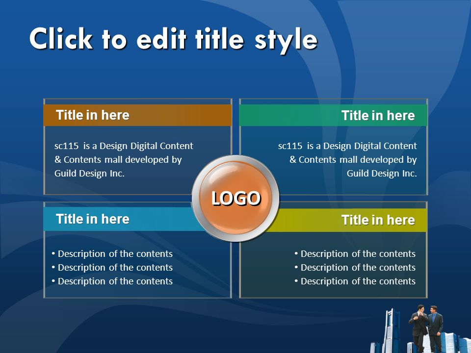 Click to edit title style Title in here sc115 is a Design Digital Content & Contents mall developed by Guild Design Inc.