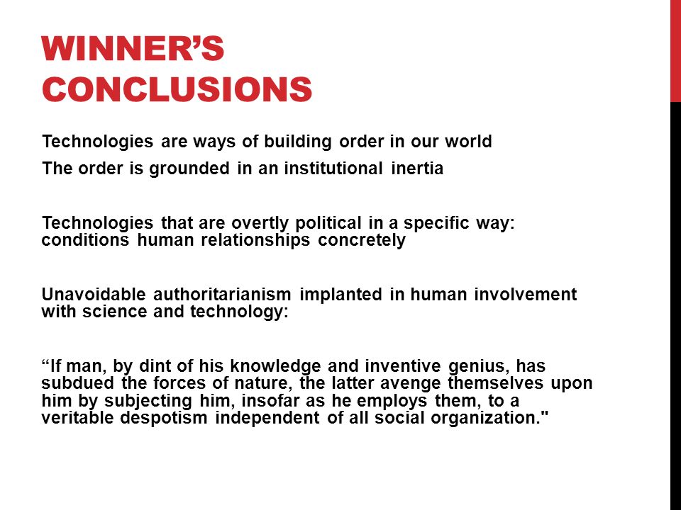 conclusion of technology to our lives Conclusion as we can see i believe that technology has benefited in a positive way in these examples and hopefully they will contiune to make our way of life. conclusion of technology to our lives Conclusion as we can see i believe that technology has benefited in a positive way in these examples and hopefully they will contiune to make our way of life.