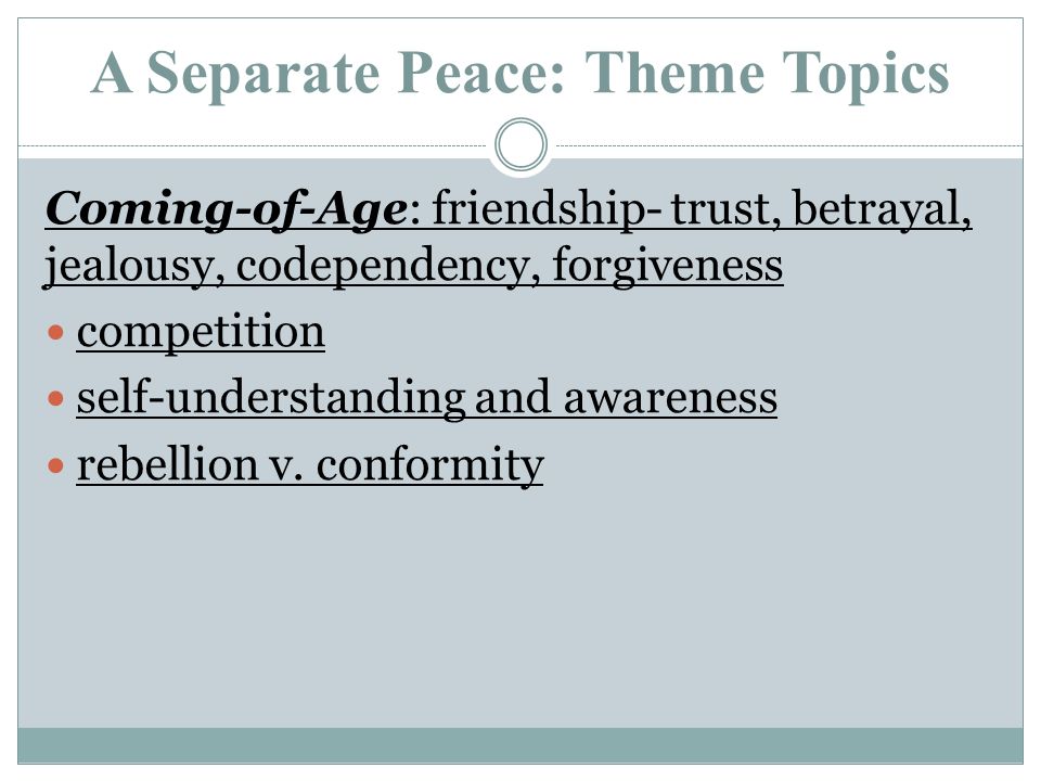 a spearate peace essay a spearate peace essay