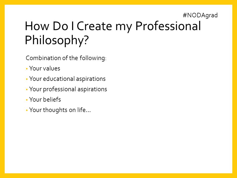 professional aspirations examples