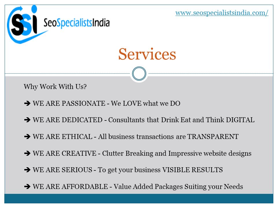 Services Why Work With Us.