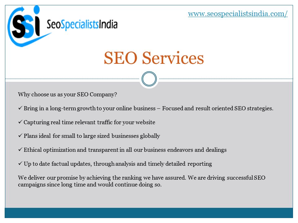 SEO Services   Why choose us as your SEO Company.