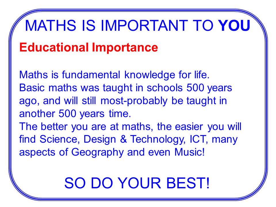 why is maths important to you discuss this in your groups ppt most exciting careers