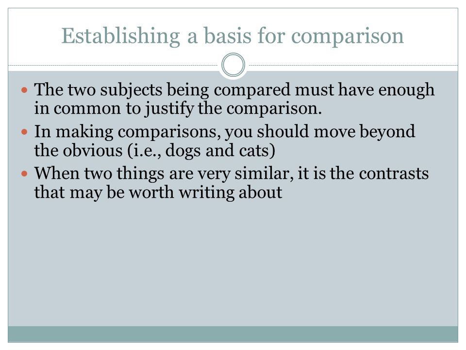How To Start A Compare Contrast Essay