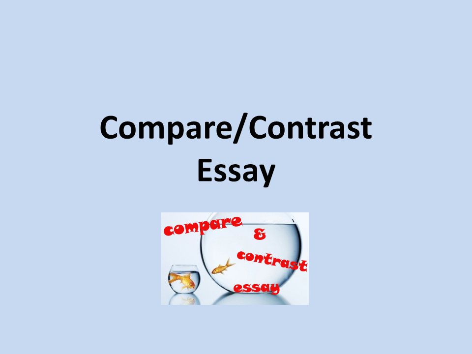 Example introductory paragraph compare contrast essay