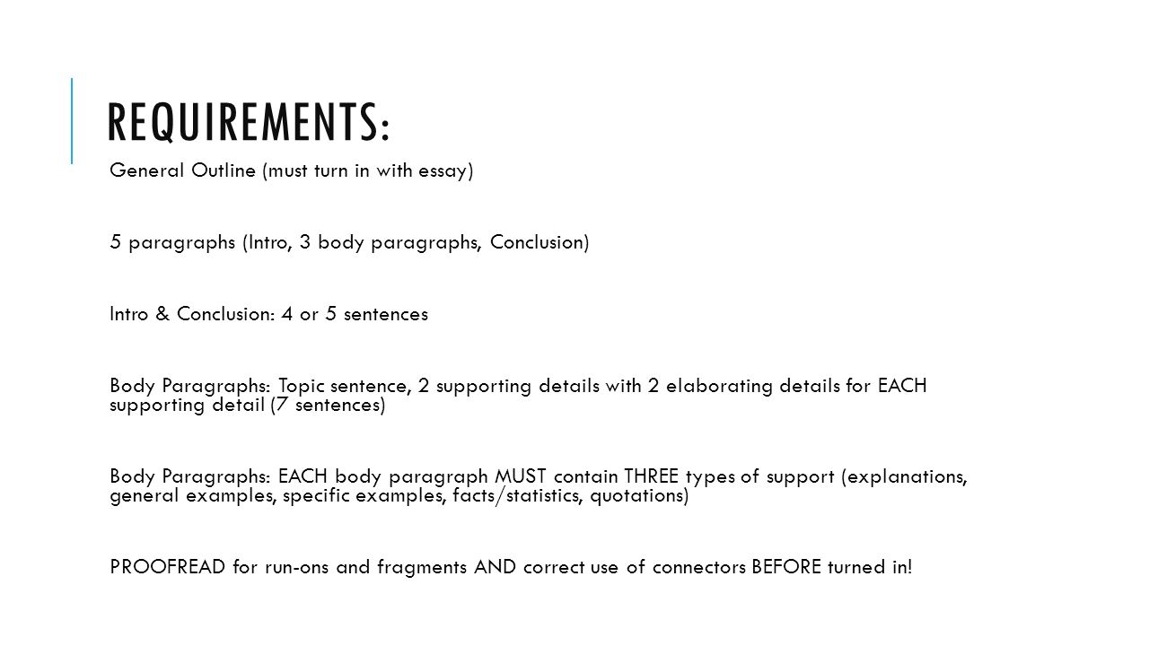 7 paragraph essay