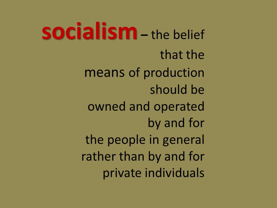 Socialism&Communism